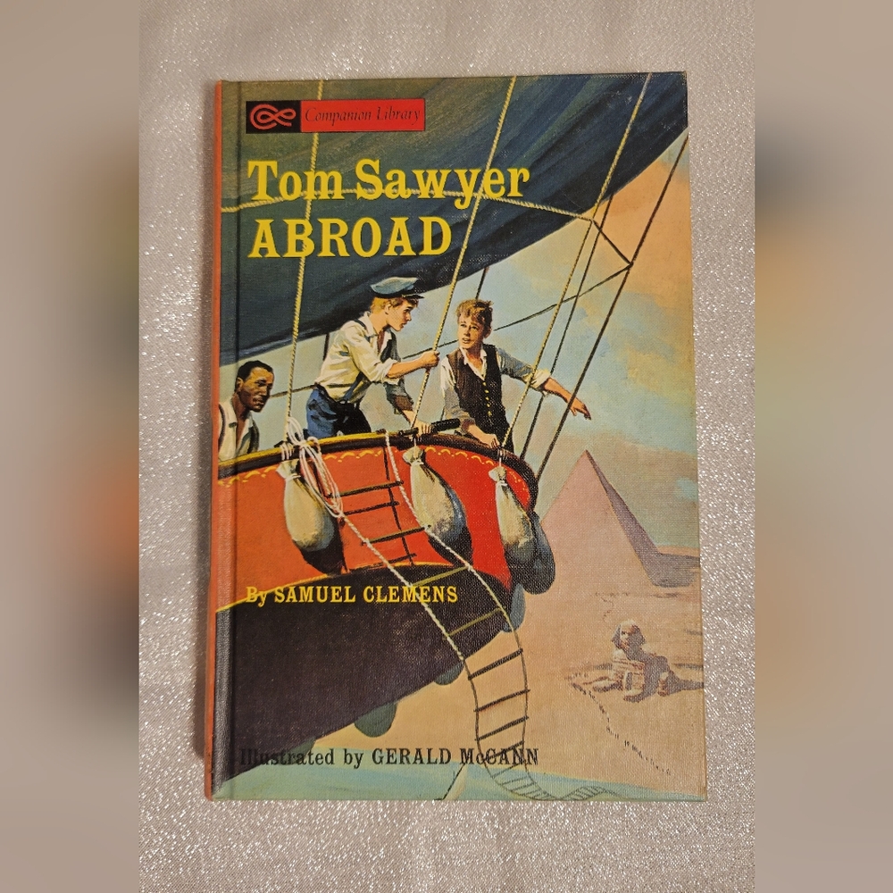 1965 HC Tom Sawyer Abroad by Samuel Clemens Companion Library Grosset & Dunlap